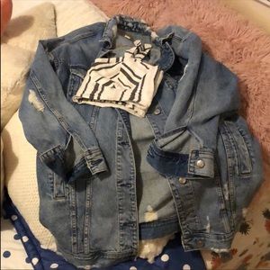 Oversized jean jacket
